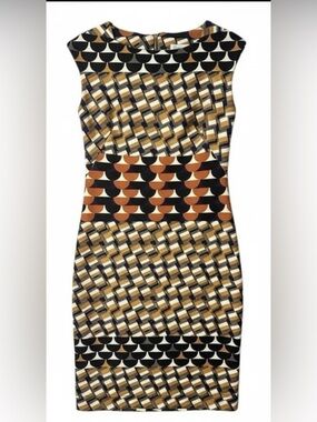 J Taylor Women’s Size 4 Sheath Multicolor Sleeveless Dress Zipper Closure NWOT